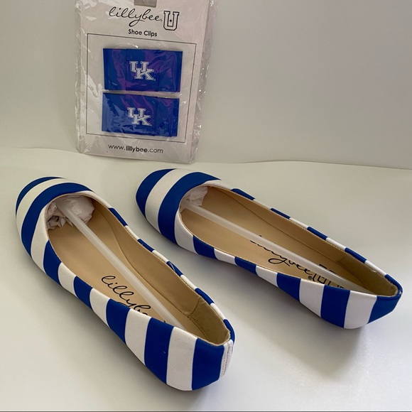 lillybee Kentucky Wildcats Striped Flats - Picture 2 of 9